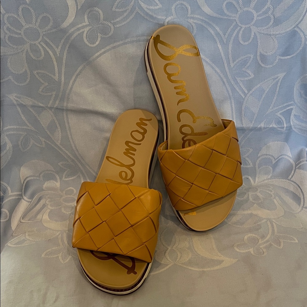 Sam Edelman Beige Slide Sandals